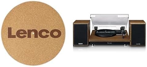 Lenco TTA-030CO Slipmat aus Kork 292 mm + Lenco LS-100 Hi-Fi Plattenspieler mit Bluetooth 5.0,… product image