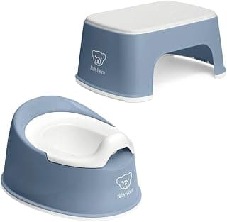 Bundle of BabyBjörn Smart Potty, Deep blue/White + Step Stool, Deep blue/White product image