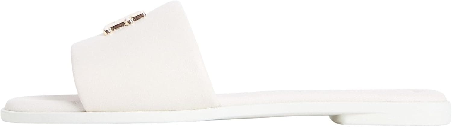 Tommy Hilfiger Damen Th Logo Hardware Leather Mule Fw0fw09292Flache Sandalen product image