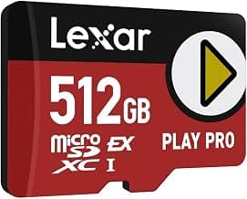 Lexar PLAY PRO MicroSDXC Express Card 512GB, up to 900MB/s Read, 600MB/s Write,… product image