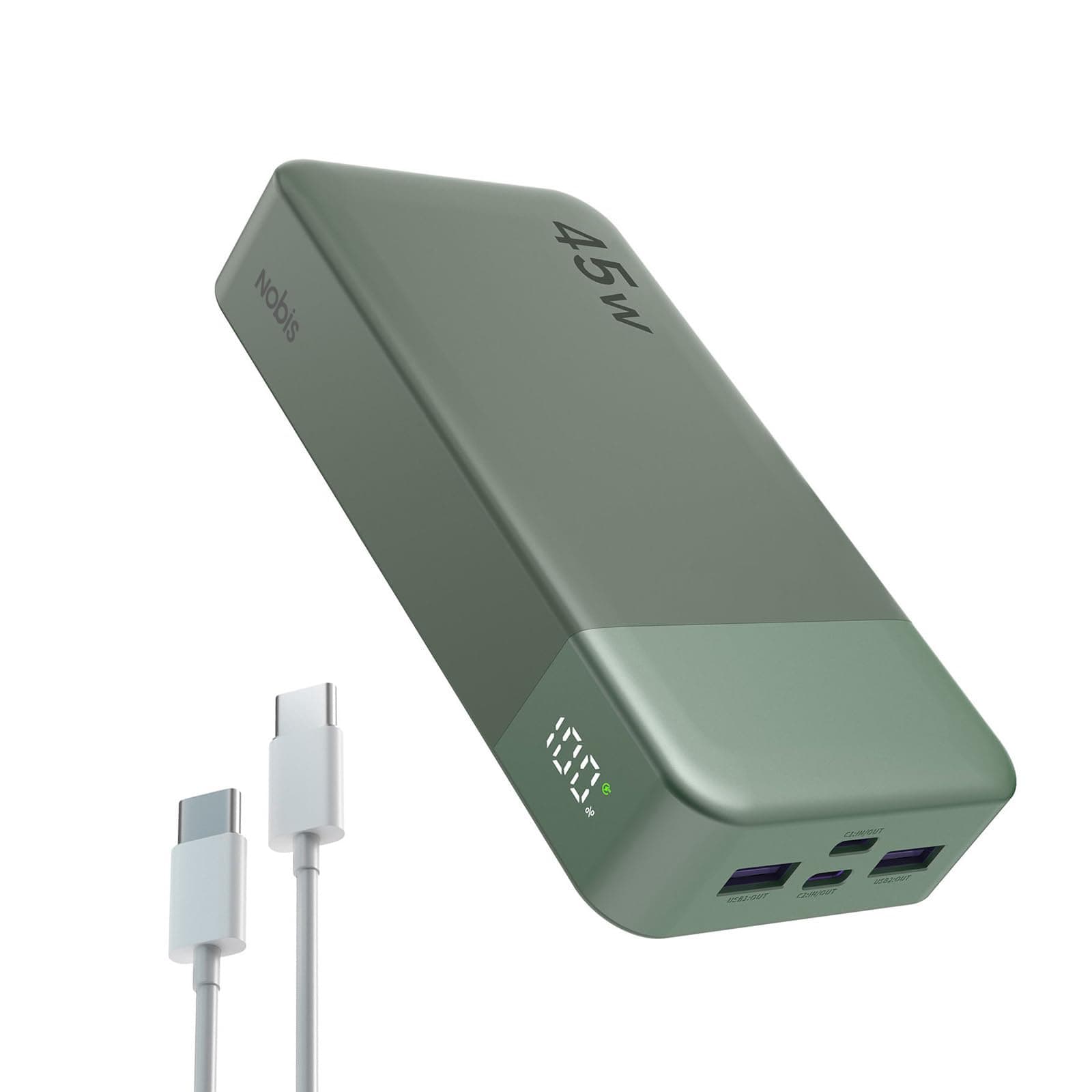 NOBIS Power Bank, 45W 20000mAh Portable Charger, USB C Fast Charging, 4 Ports External Battery… product image