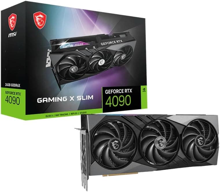 GeForce RTX 4090 GAMING X SLIM 24G Gaming Graphics Card - NVIDIA RTX 4090, 24GB GDDR6X Memory,… product image
