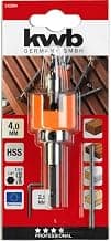 Hardwood Drill Bit Diameter 4 mm Made of HSS-M2 with Countersink, Adjustable Depth Stop and… product image