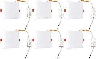 9W Square LED Recessed Light, 720LM Frameless Downlight AC85-265V Spotlights Cut Φ45-70mm… product image