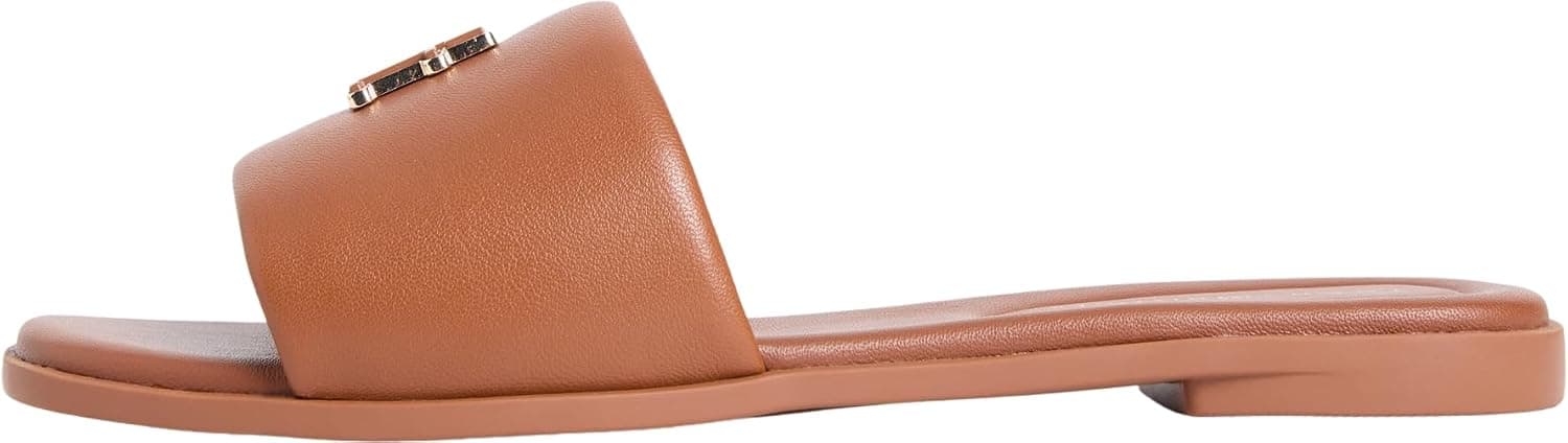 Tommy Hilfiger Damen Th Logo Hardware Leather Mule Fw0fw09292Flache Sandalen product image