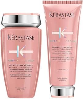 Kerastase DUO Chroma Absolu Bain Respect Shampoo 250ml and Chroma Absolu Strengthening Fondant… product image