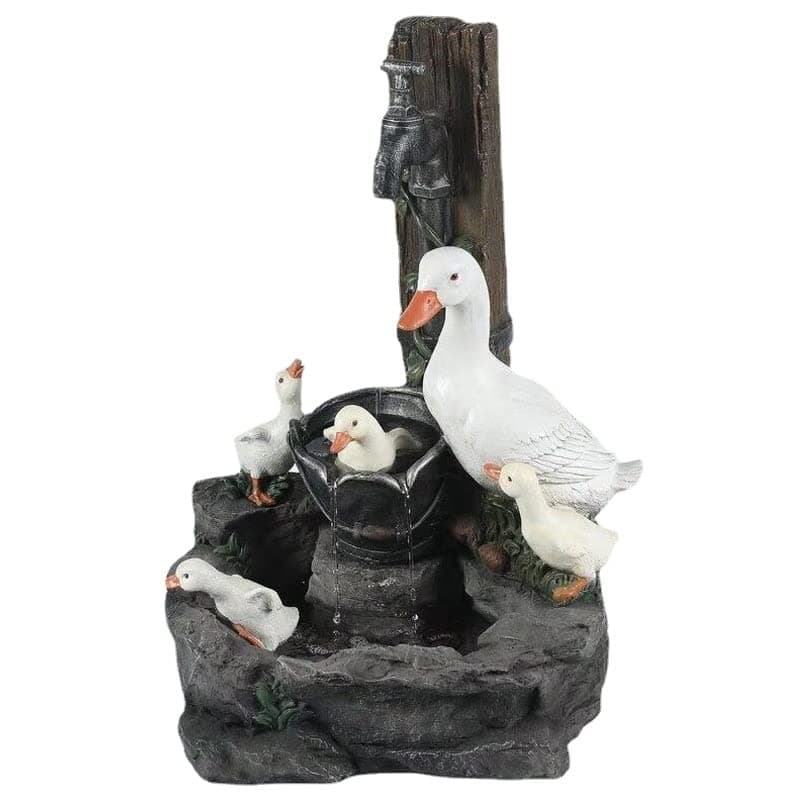 BBTISG Animal Garden Statue, Outdoor Water Features for Garden with Solar Lights Animal Water… product image