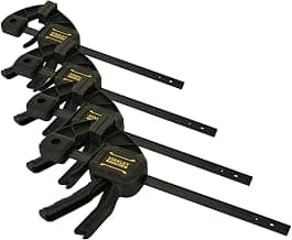 Stanley FatMax FMHT0-83232 Single-Handed Clamp Medium (325 mm Rail Length, 45 kg Clamping… product image