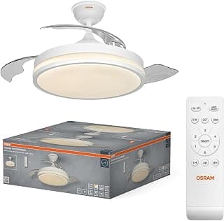Coromuel LED Ceiling Fan, 1065 mm, 60 W, CCT 3000/4000/6500K, 2600 lm, 115° Beam Angle, 50,000… product image