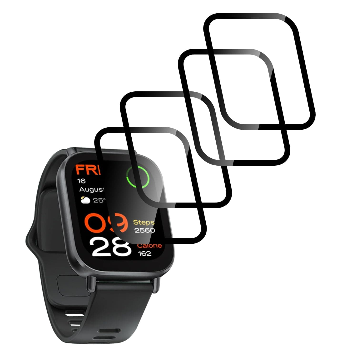 Joywing Schutz für Xiaomi Redmi Watch 5 Active Schutzfolie, 4 Stück Displayschutz Soft TPU… product image