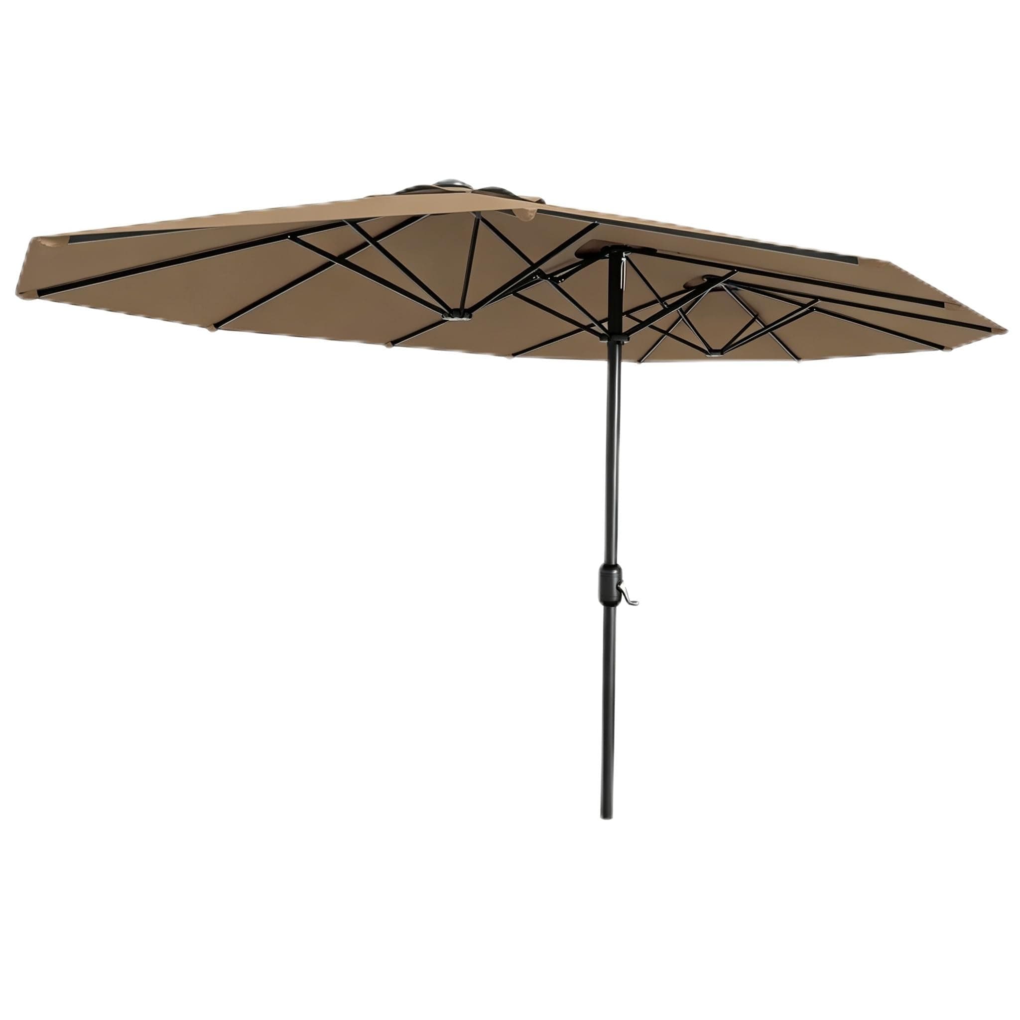 Euker Double-Sided Garden Parasol, Extra Large Outdoor Patio Umbrella with 12 Steel Ribs, UV… product image