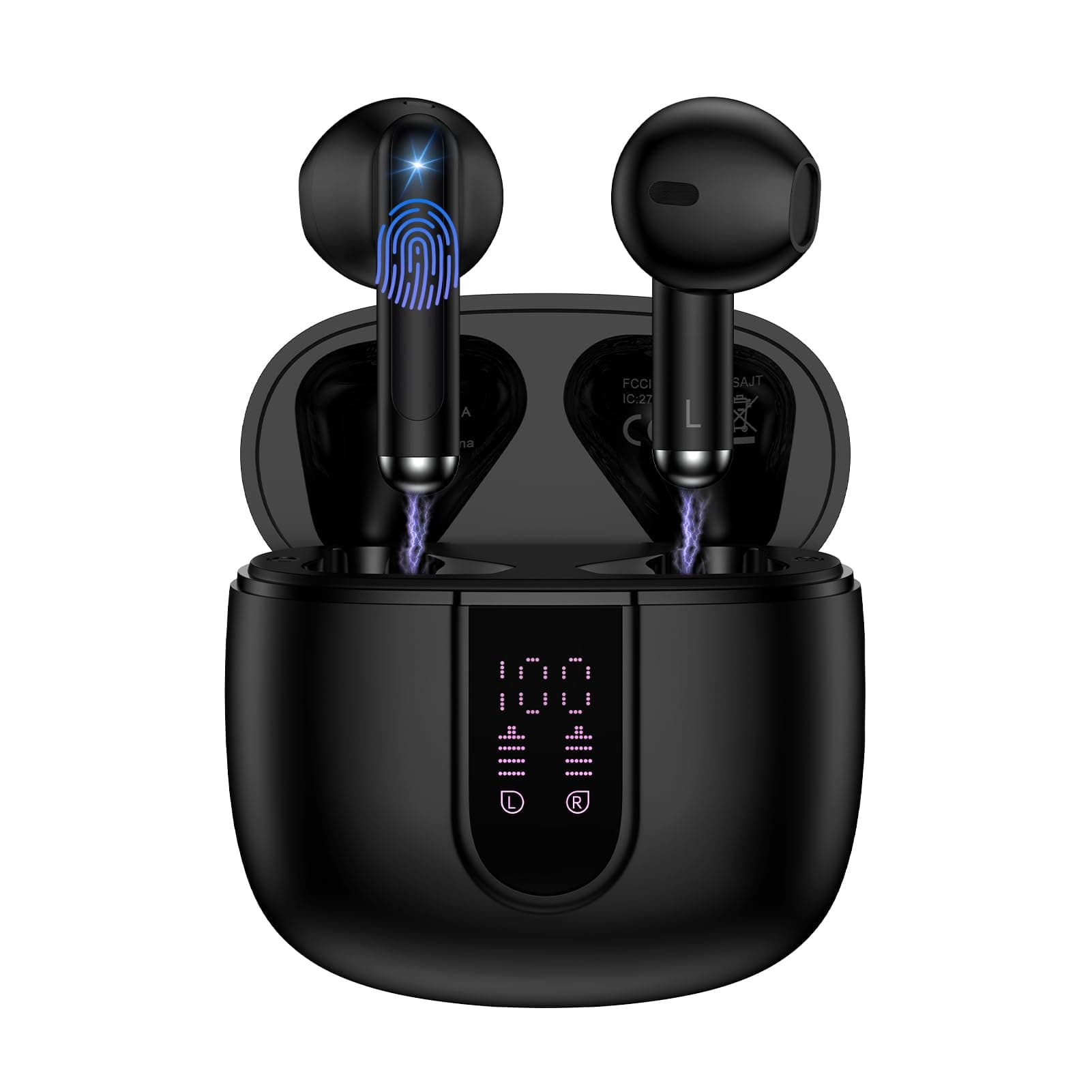 Wireless Earbuds, Bluetooth 5.3 Headphones with ENC Noise Cancelling Mic, 2025 New Bluetooth… product image