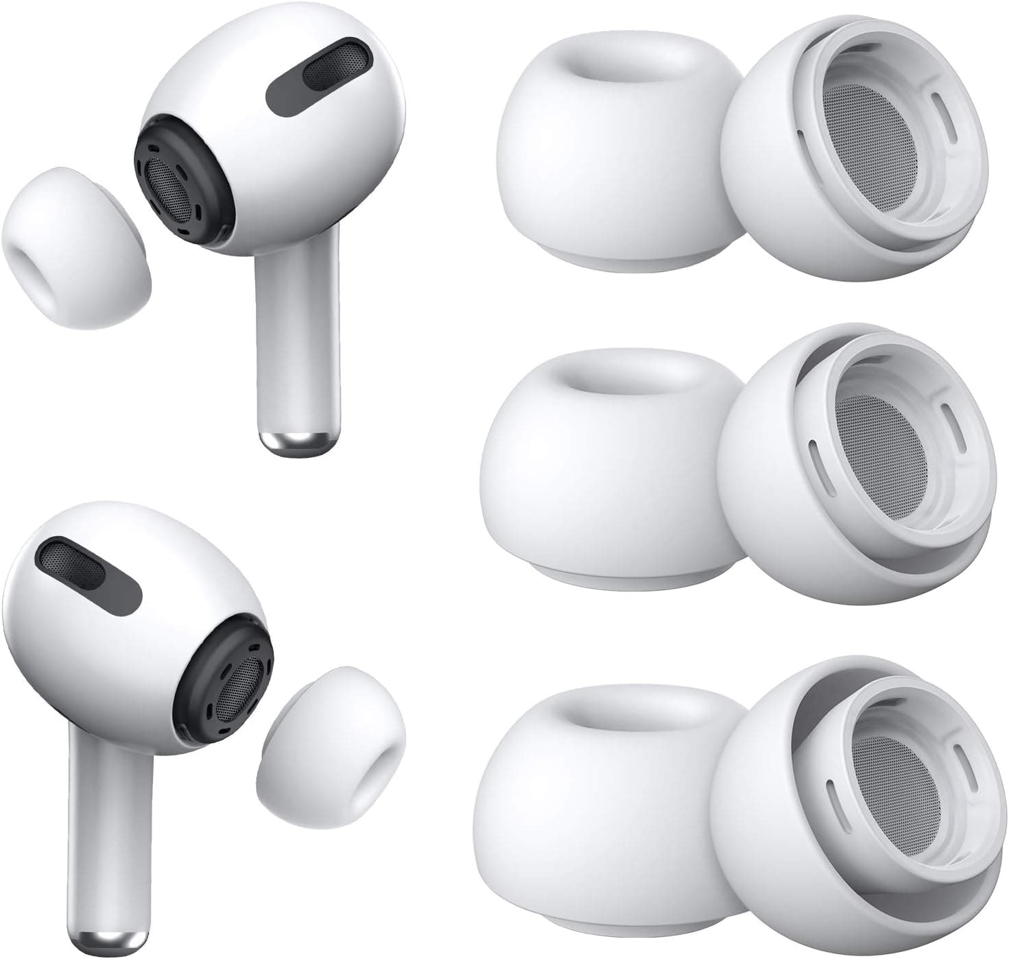 [3 Pairs] Replacement Ear Tips for Airpods Pro and Airpods Pro 2nd Generation with Noise… product image