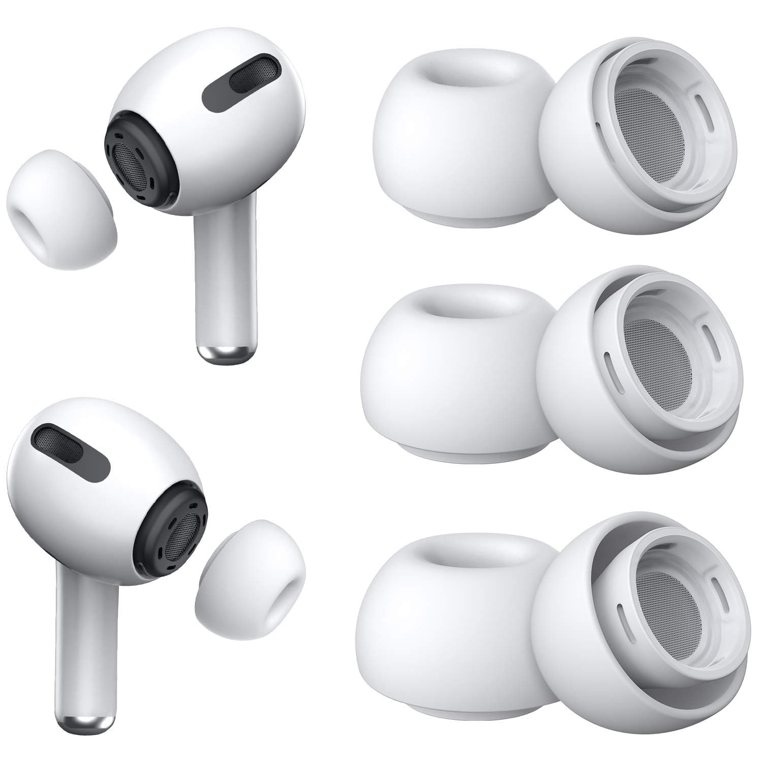 [3 paires]Embouts pour Airpods Pro et Airpods Pro 2 Avec Trou de Réduction du Bruit,Embouts en… product image