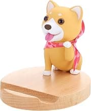 MAJORMENCH Creative Wooden Doggy Shape Phone Holder Stand for Desk and Car, Adorable Animal… product image