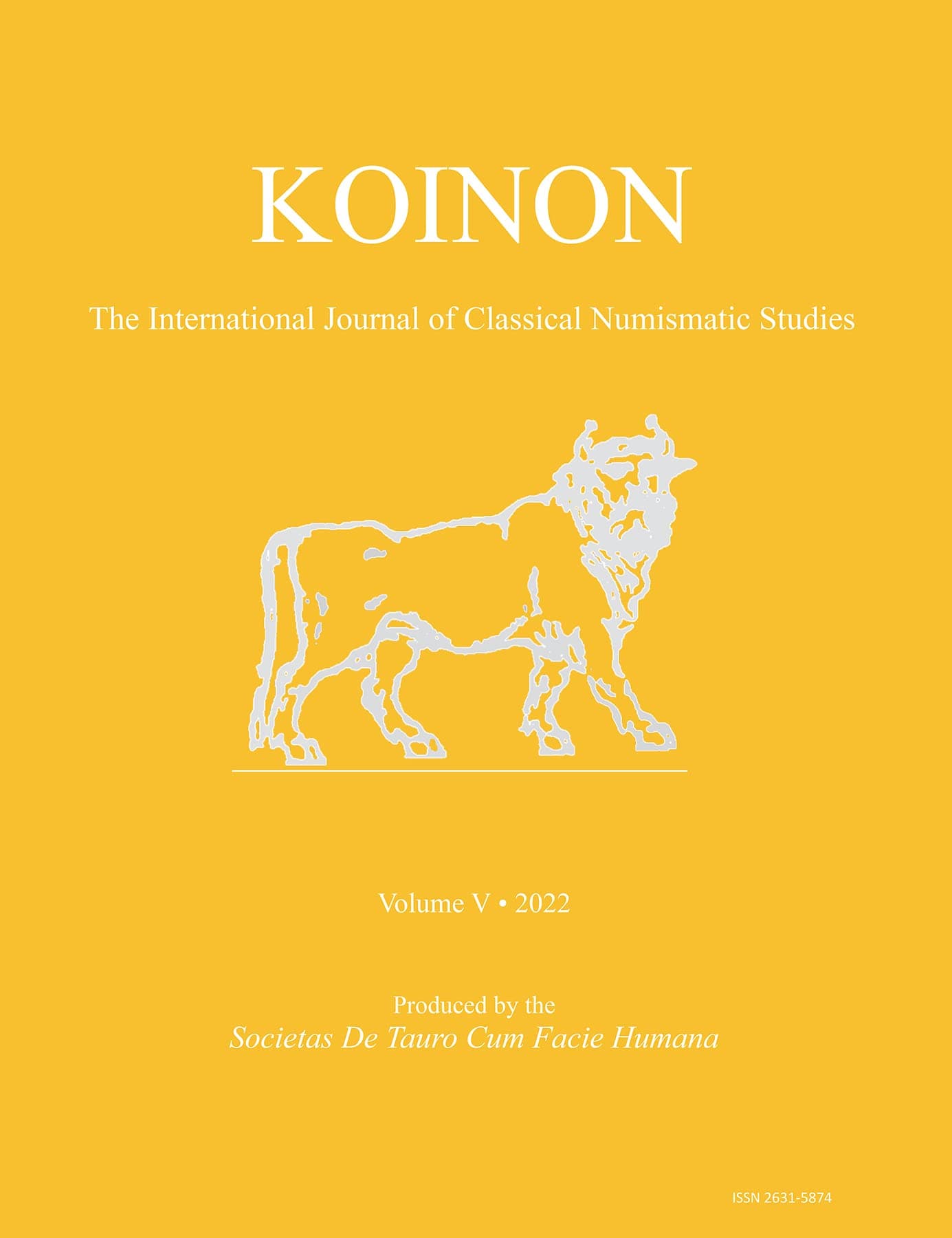 Koinon, 2022: The International Journal of Classical Numismatic Studies (Koinon: the… product image