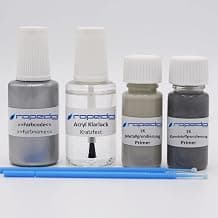 Paint pen set suitable for Peugeot 806 Noir Vulcano 20 ml + clear varnish 20 ml + metal primer… product image