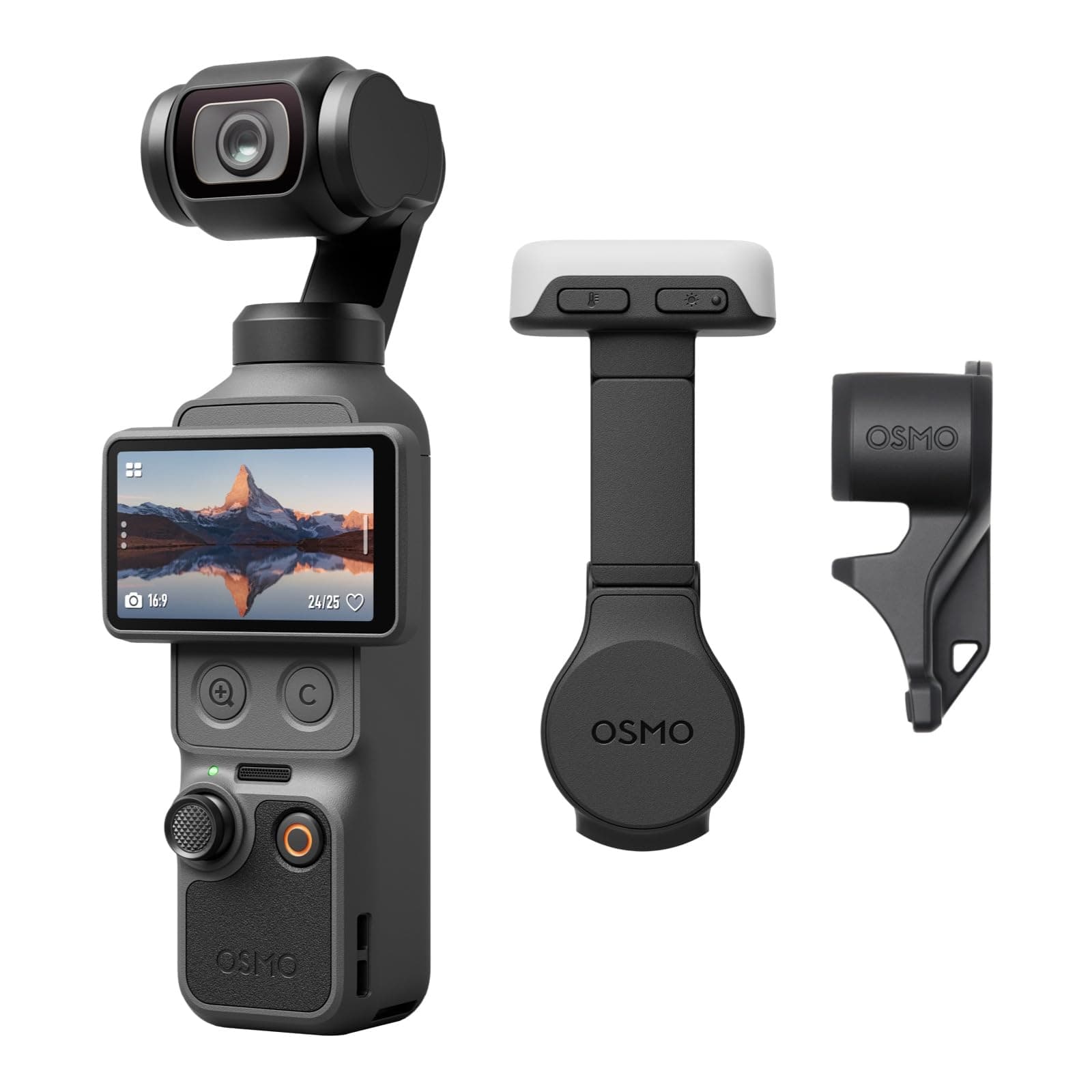 DJI Osmo Pocket 4 Selfie Fill Combo, Pocket Gimbal Vlog Camera With Fill Light, 1″ CMOS &… product image