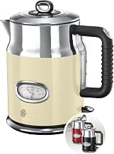 Russell Hobbs Wasserkocher [1,7l, 2400W] Retro Creme und polierter Edelstahl… product image