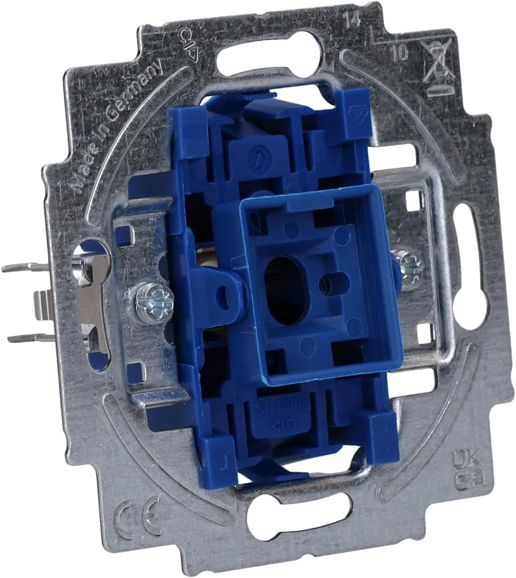 Busch-Jaeger 2000/6US switch series, double-throw switch, blue, metallic., 2000/6US |… product image