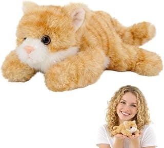 Ginger Cat Plush Teddy, Ginger Cat, Comforting Desk Companion for Stress Relief, for Home… product image