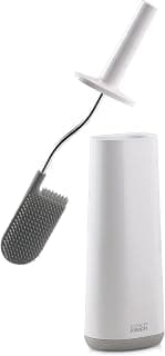 Joseph Joseph Flex - Smart Hygienic Silicone Toilet Brush with Holder Set, flexible anti-drip,… product image
