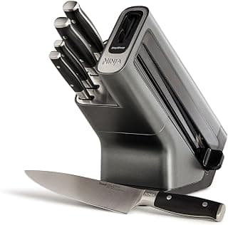 Ninja Foodi StaySharp 5-Piece Knife Block Set, Black/Steel K32005UK product image