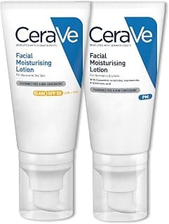 AM + PM Facial Moisturising Lotion Set – SPF50 Day Cream & Night Cream – Hydrating with… product image