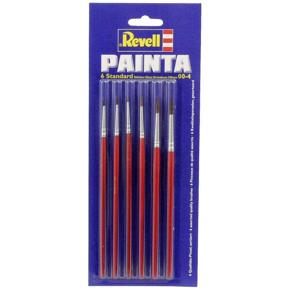 Revell 29621 - Pinselpalette Standard, 6 Stück, Rot product image