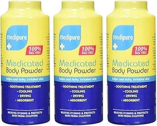 3 x MEDIPURE Medicated Body Powder 100% TALC FREE 200g (600g) product image