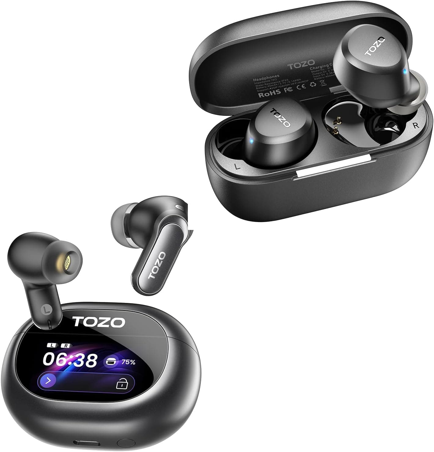 TOZO A1 Wireless Earbuds Bluetooth 5.3 Earphones NC20 Pro Active Noise Cancelling Wireless… product image