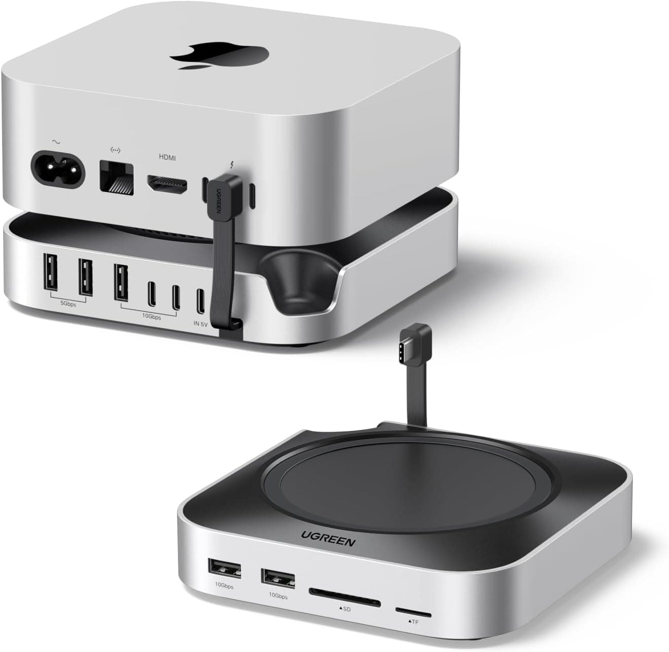 UGREEN Mac mini M4 Dock & Ständer Docking Station mit 8TB NVMe SSD-Gehäuse product image