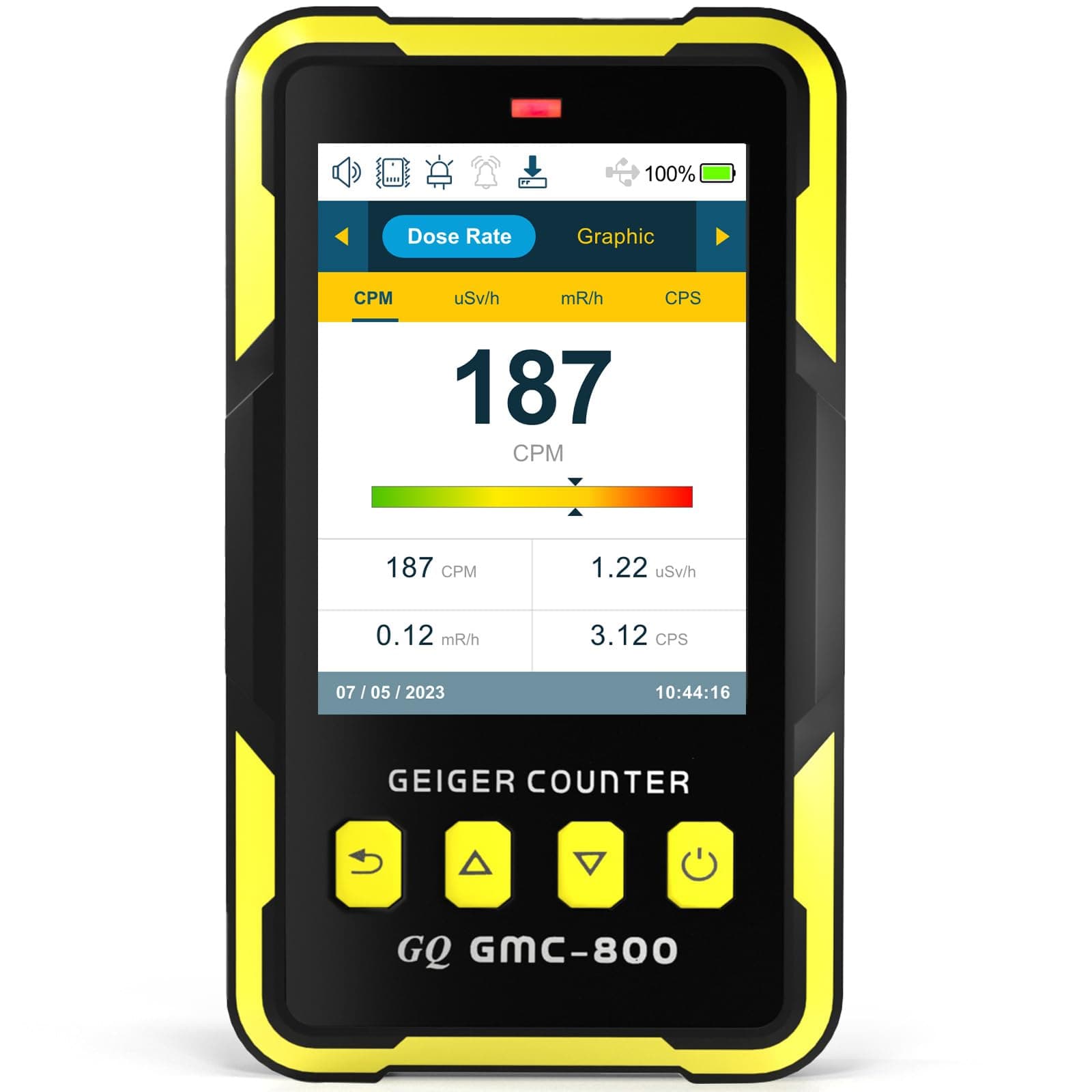Détecteur de rayonnement nucléaire GQ GMC-800 - Compteur Geiger - Design américain - Produit… product image