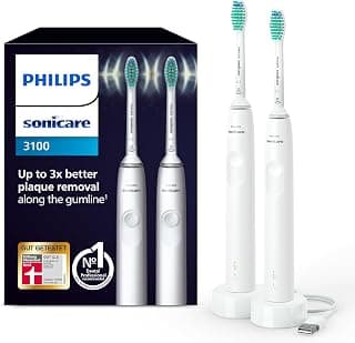 Sonicare HX3675/13 Electric Toothbrush, Sonic Toothbrush, Pressure Control and Timer, White,… product image