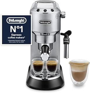 De'Longhi Dedica Style, Traditional Pump Espresso Machine, Coffee and Cappuccino Maker,… product image