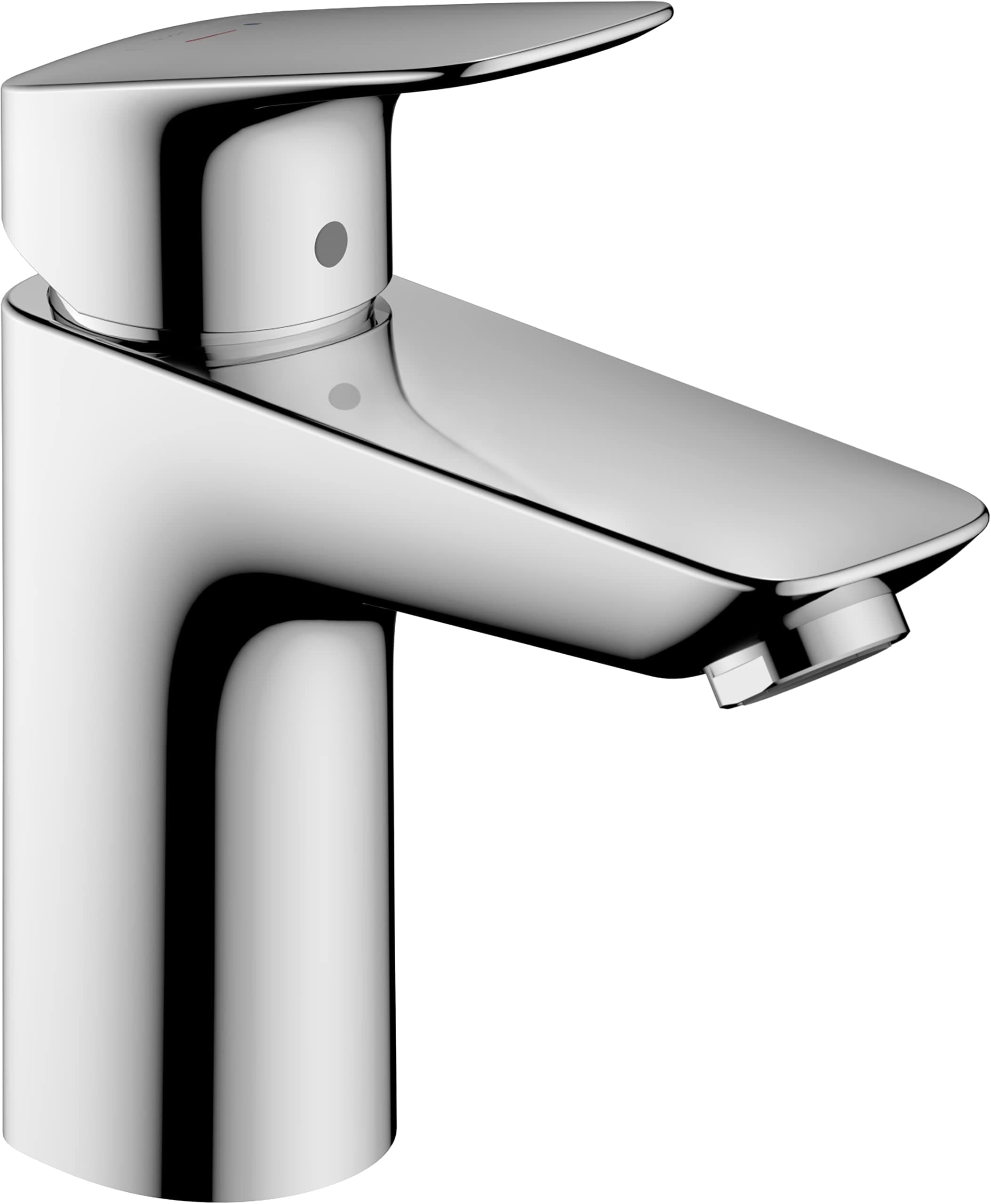 hansgrohe Logis 71103000 CoolStart Single Lever Basin Mixer Tap without Drain, Chrome, 100… product image