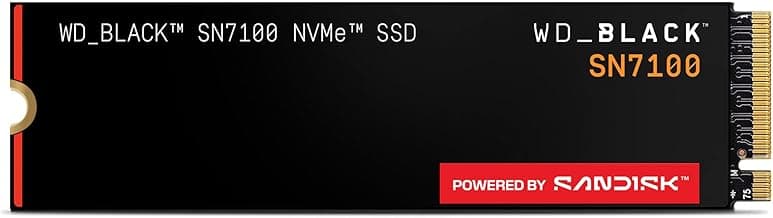 WD_BLACK SN7100 4TB NVMe SSD, M.2 2280, Read speeds up to 7000 MB/s, Write Speed up to 6,700… product image