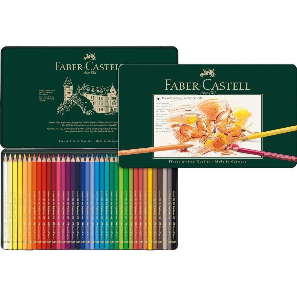 Faber-Castell 110036 - Crayon Polychromos boîte métal de 36 pièces Divers Coloris product image
