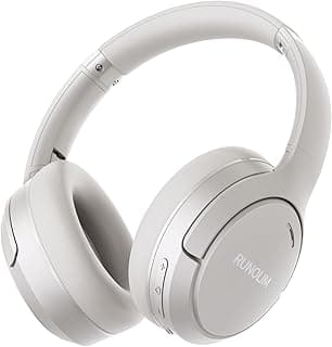 RUNOLIM Hybrid Active Noise Cancelling Headphones, 100 Hours Playtime, Built-in Microphone,… product image