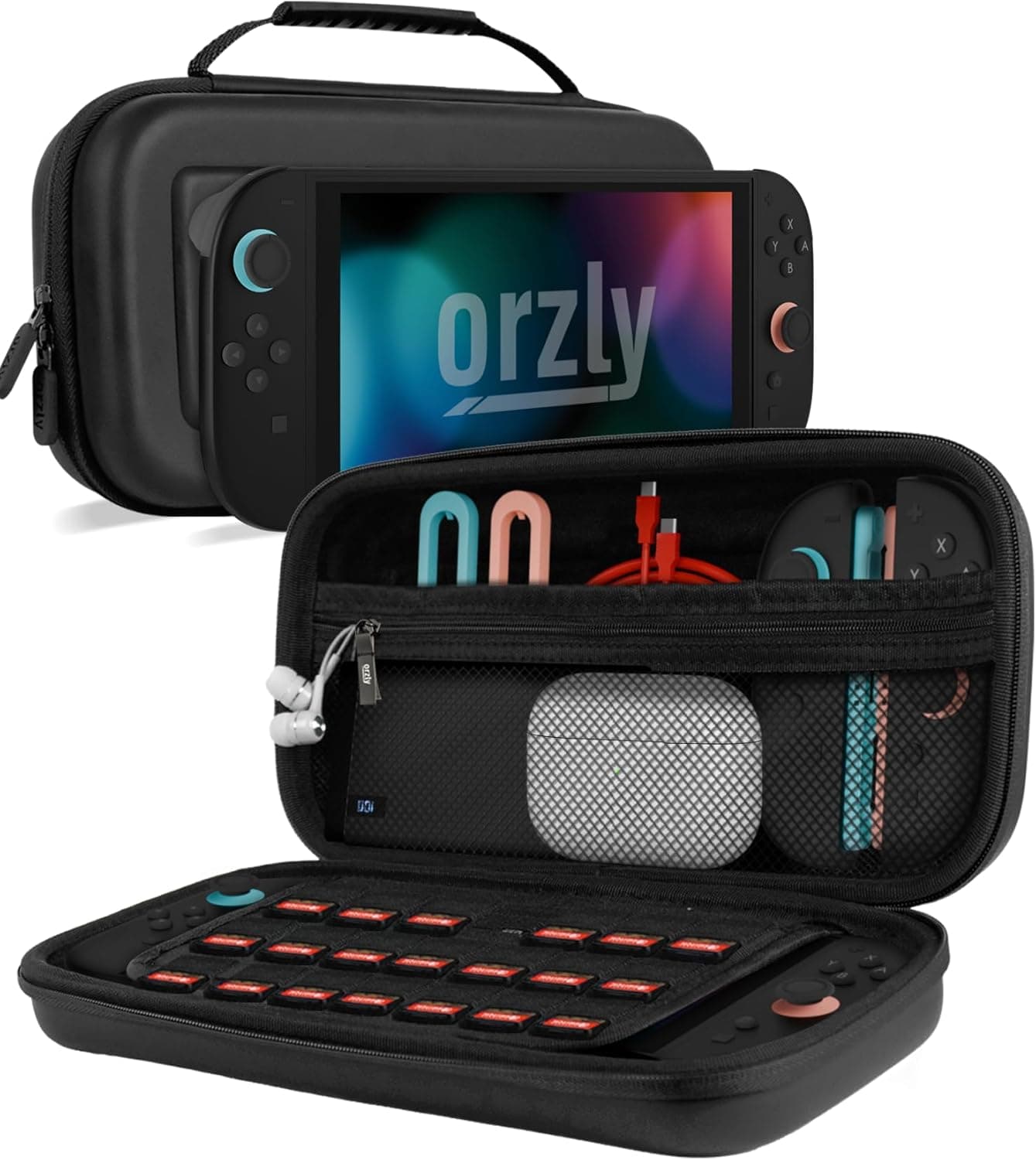 Orzly Carrying Case for Nintendo Switch 2 2025 7.9 Inch Console Hard Case with Smart Storage… product image