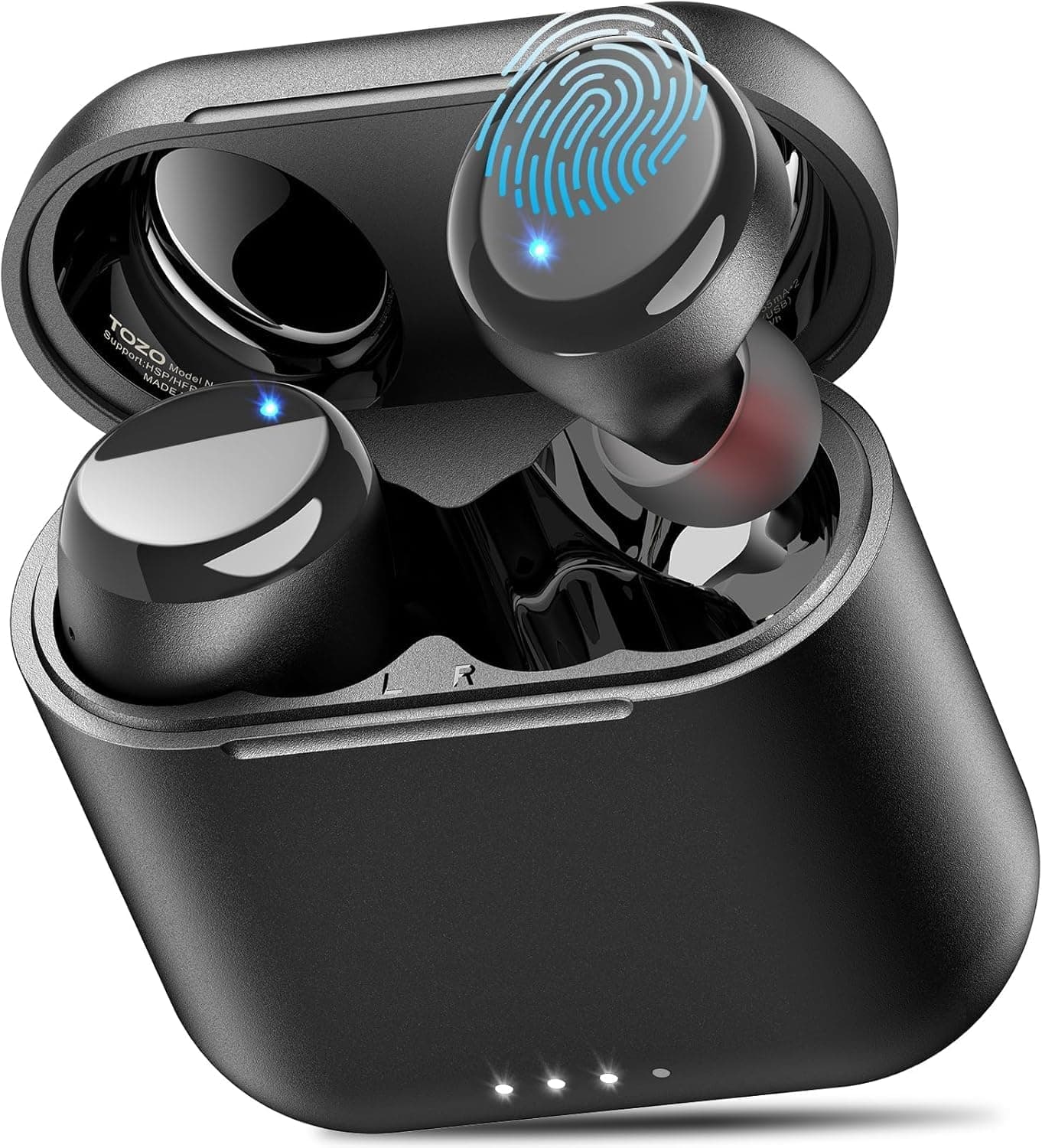 TOZO T6 Wireless Earbuds, Bluetooth 5.3 Ear Buds, Stereo Sound in Ear Headphones, 50H Playtime for Travel, Work and Calls, Wireless Charging, AI Clear Call, APP Customizable EQs, IPX8 Earphones product image