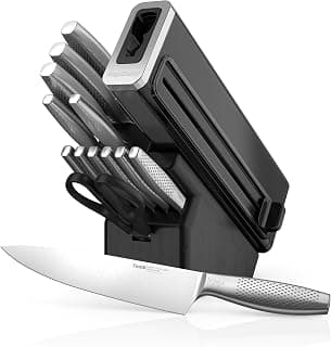 Ninja StaySharp 14-teiliges Edelstahl-Messerset mit Holzblock und integriertem Schärfer,… product image