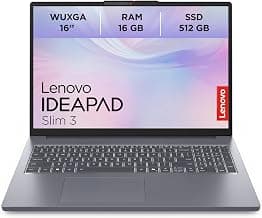 IdeaPad Slim 3 Laptop | 16 Inch WUXGA Display | AMD Ryzen 5 150 | 512GB SSD | 16GB RAM | AMD… product image