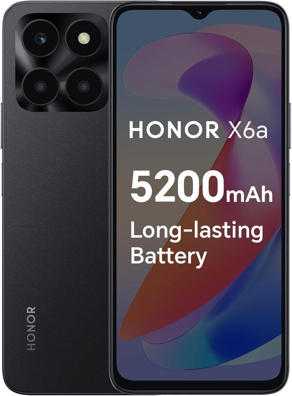 HONOR X6a Telefon komórkowy 6,56" Android 13 4 GB + 128 GB, 90 Hz, potrójny aparat 50 MP,… product image