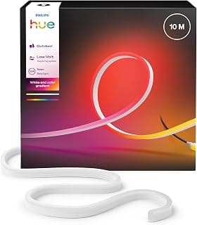 Hue Neon Outdoor 10 Metre Multicoloured LED Strip, 1100 lm Light Strip, Coloured Ambient… product image
