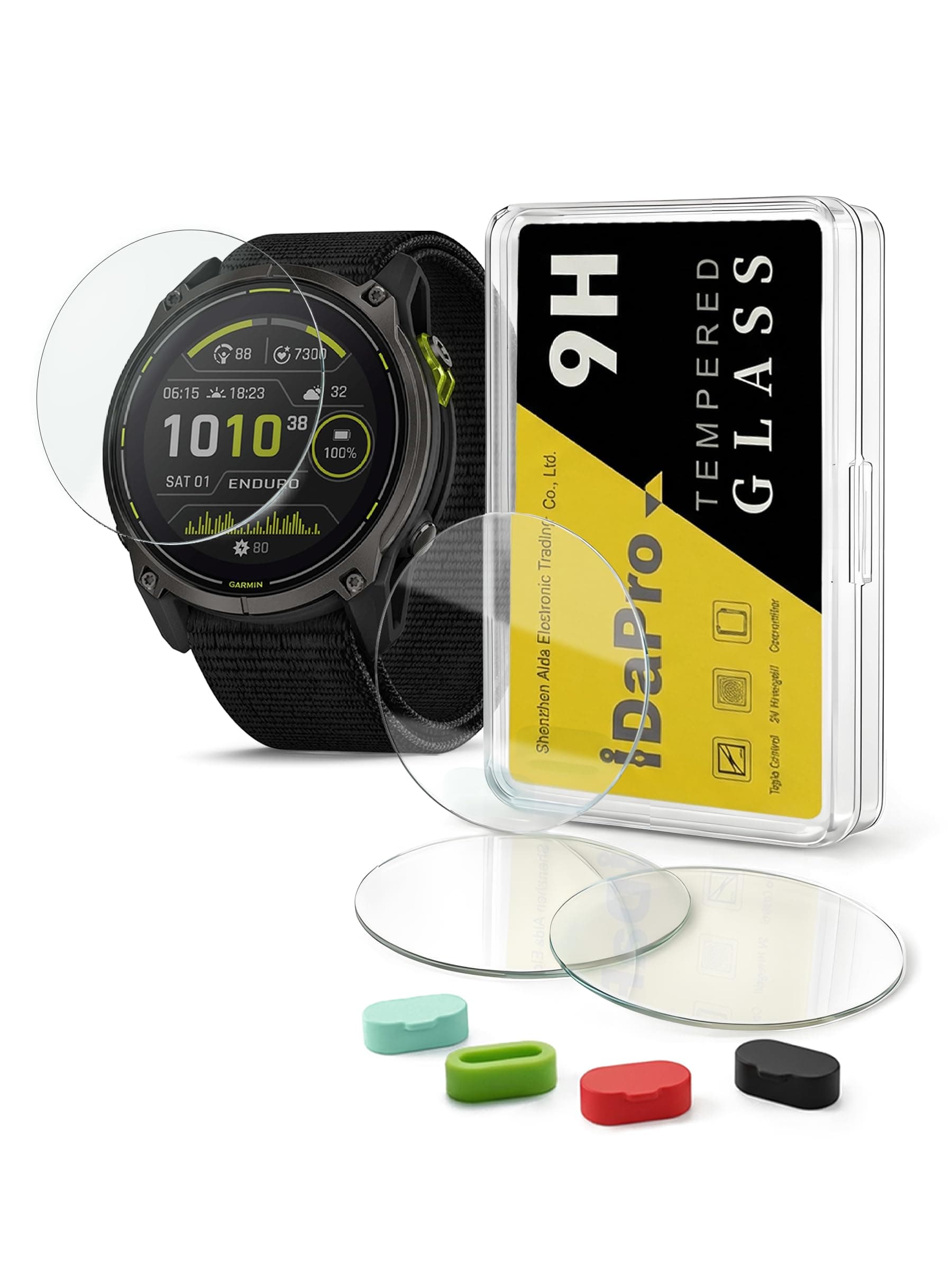 iDaPro [4Pcs Displayschutz schutzfolie für Garmin Enduro 3+[4Pcs] Silikon… product image