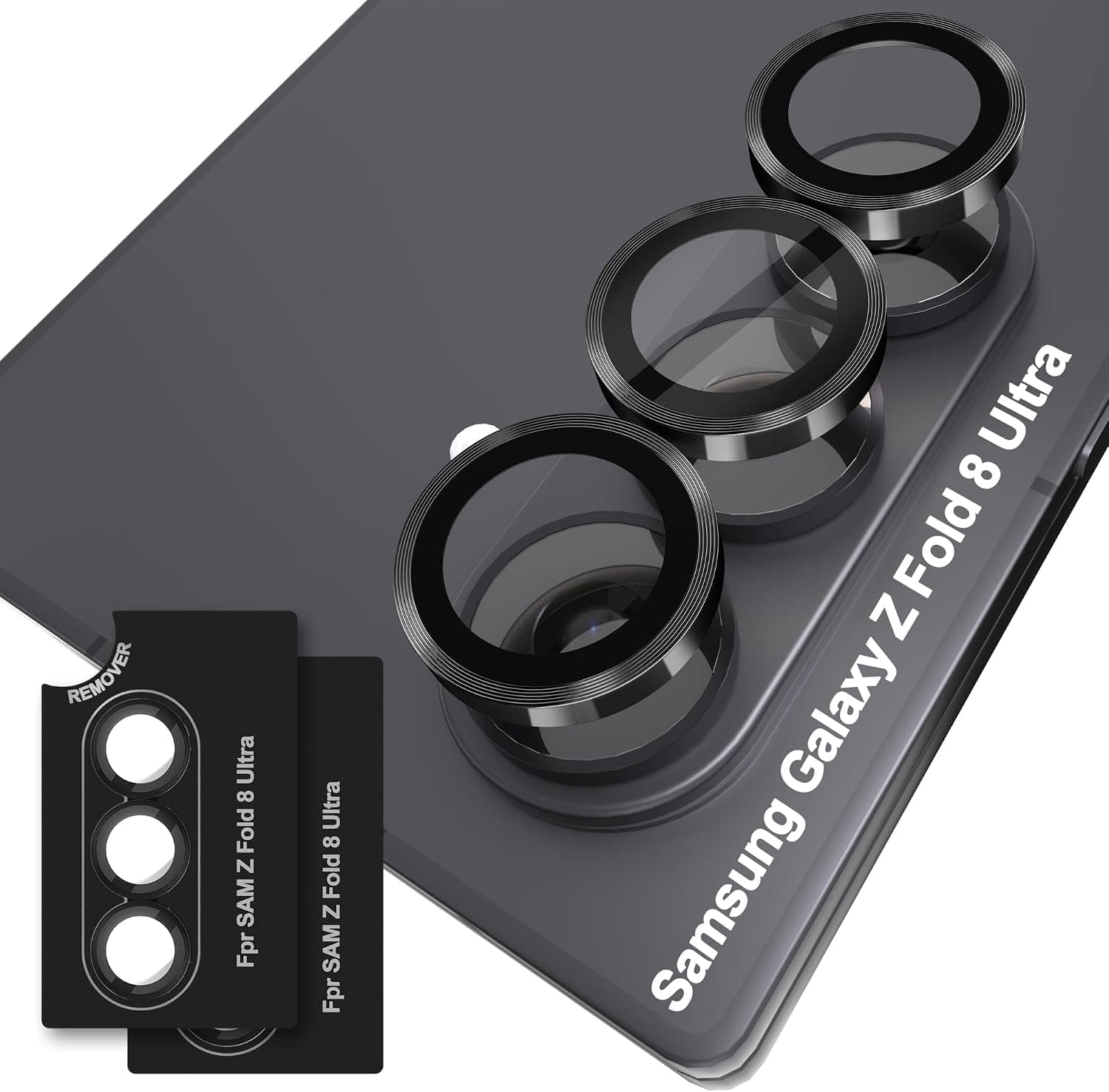 Orzero Lens Protector for Samsung Galaxy Z Fold 8 Ultra, Black, 2-Pack product image