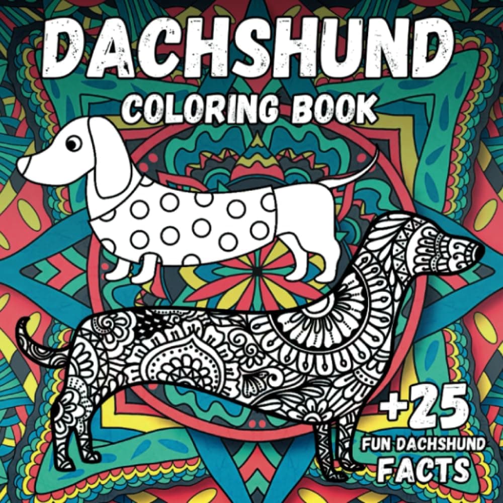 Dachshund Coloring Book: Stress Relief & Relaxation for Kid or Adult - Perfect Birthday… product image