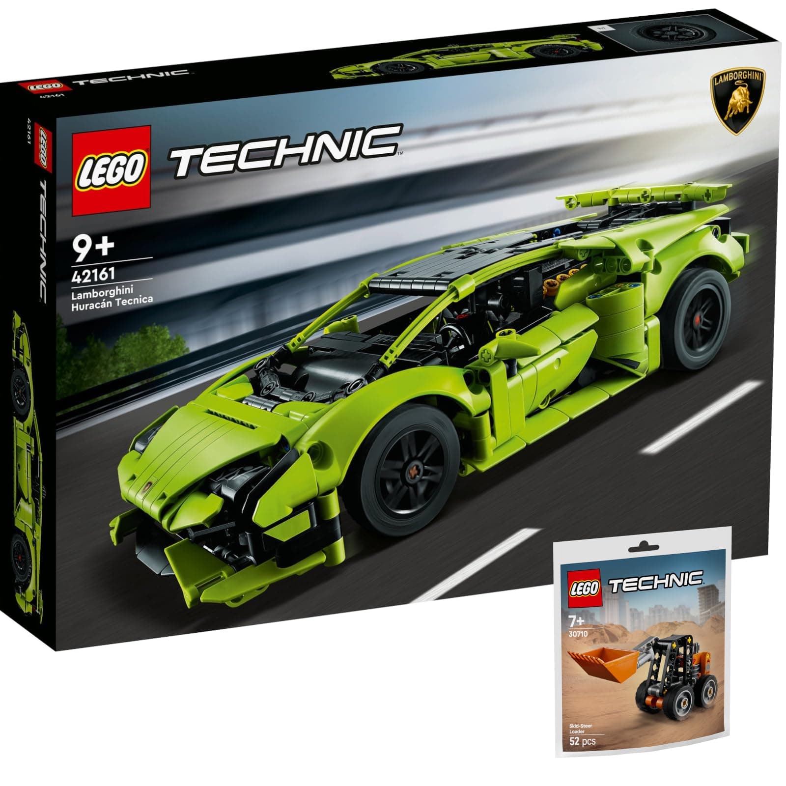 Lego Technic 2er Set: 42161 Lamborghini Huracán Tecnica & 30710 Kompaktlader product image