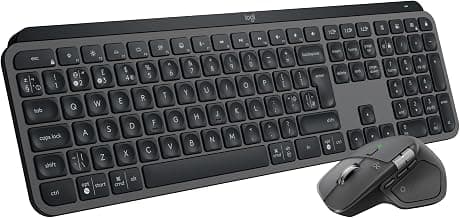 MX Master 4 for Business Wireless Mouse, MX Keys for Business Wireless Keyboard with Logi Bolt… product image